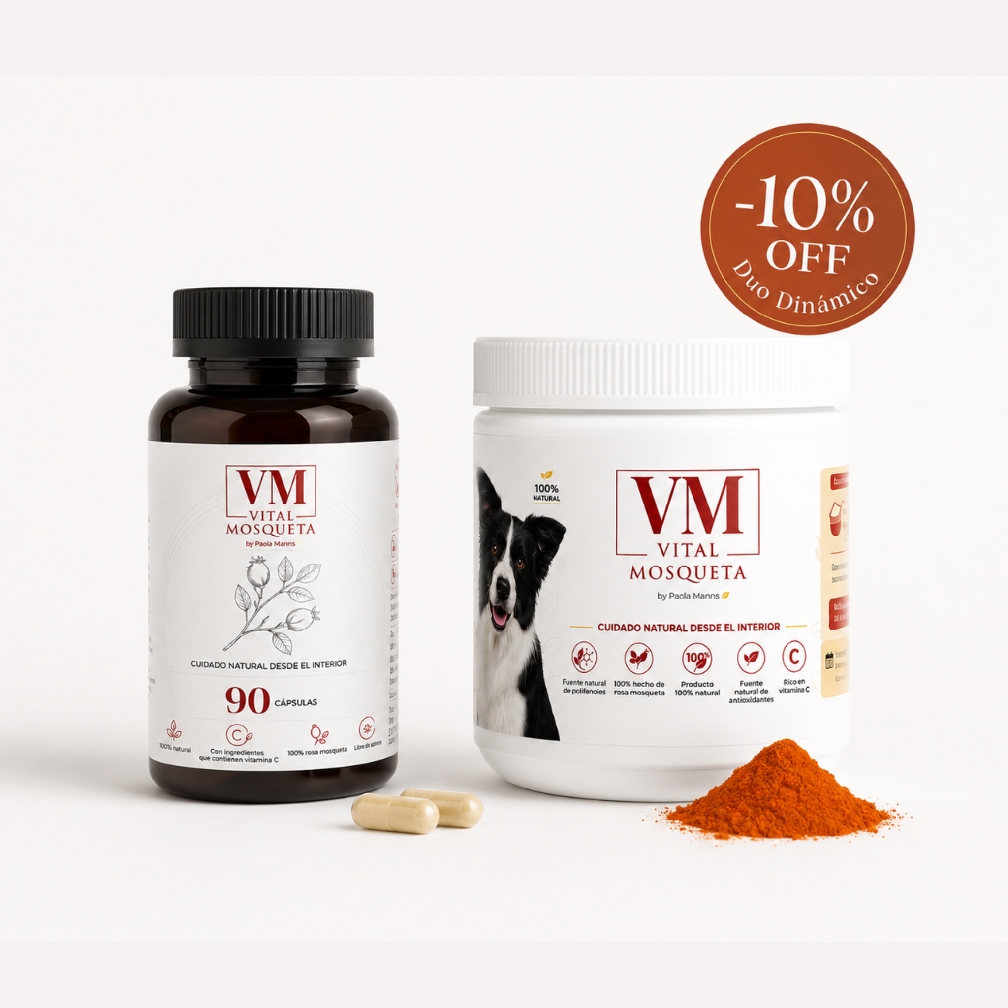 Pack Dúo Dinámico / Pack rosa mosqueta perros + humanos - VitalMosqueta