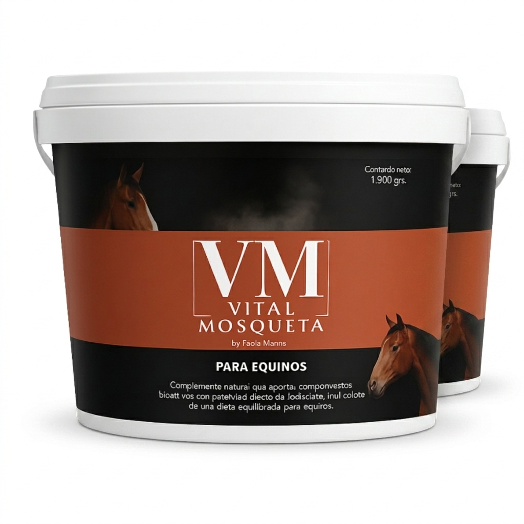 Pack x2 suplemento de rosa mosqueta para caballos