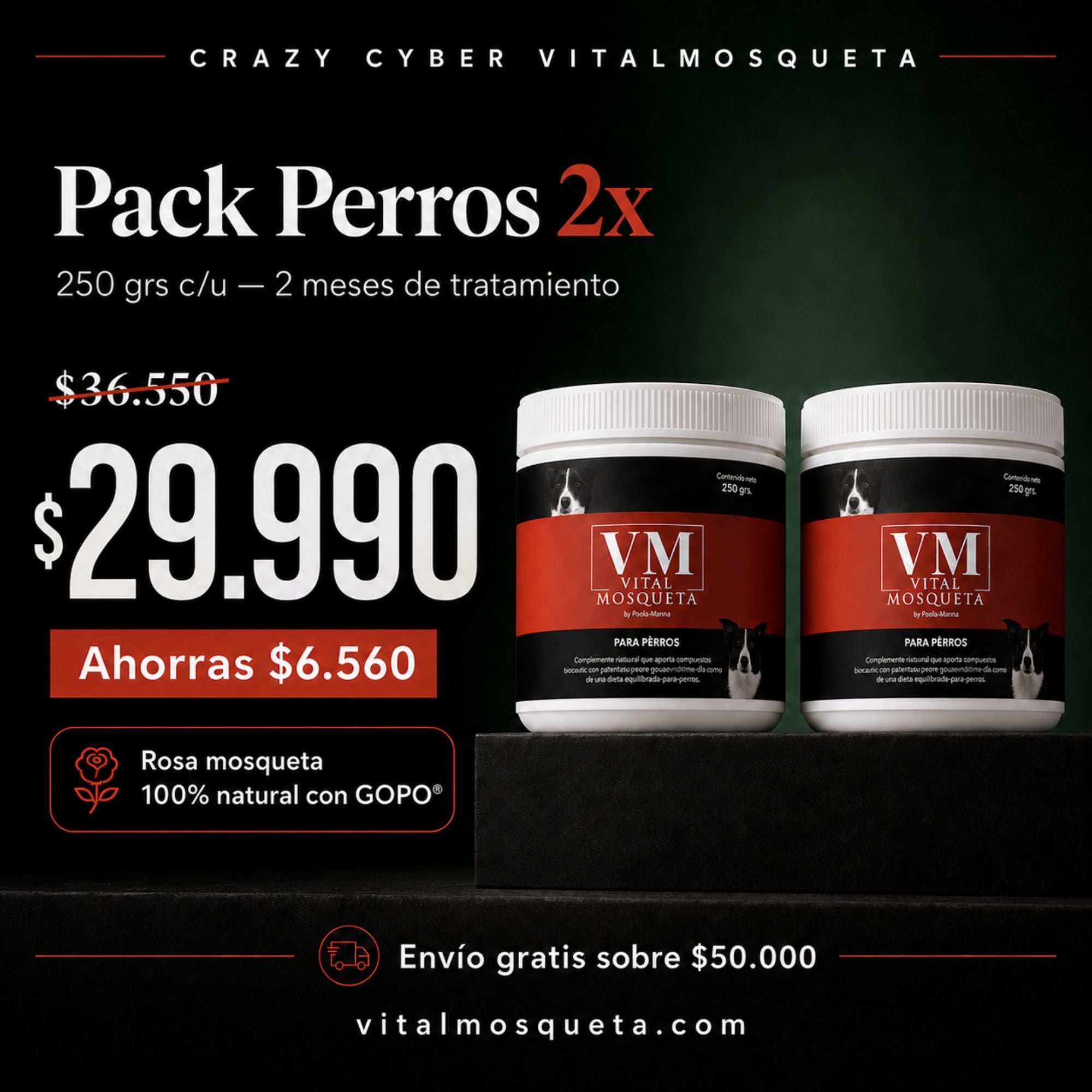 PACK CYBER PERROS 2X