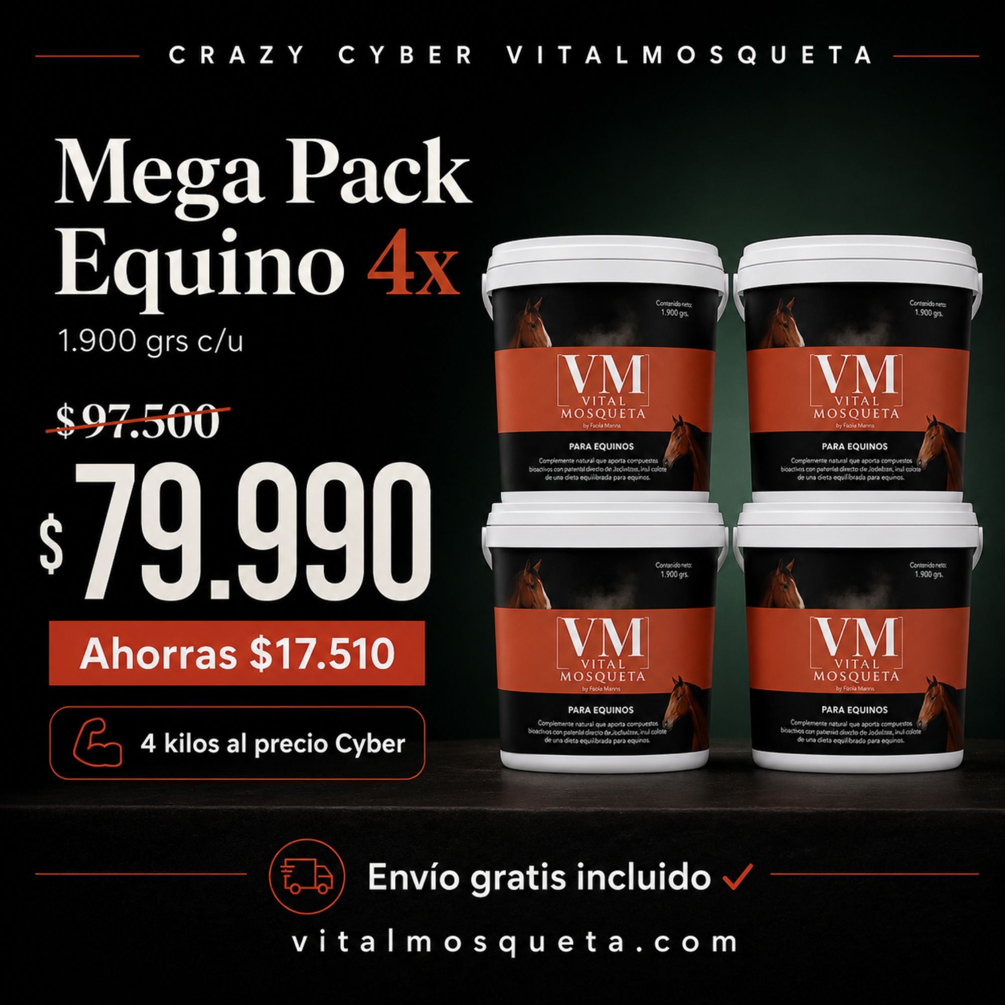 MEGA PACK CYBER EQUINO 4X